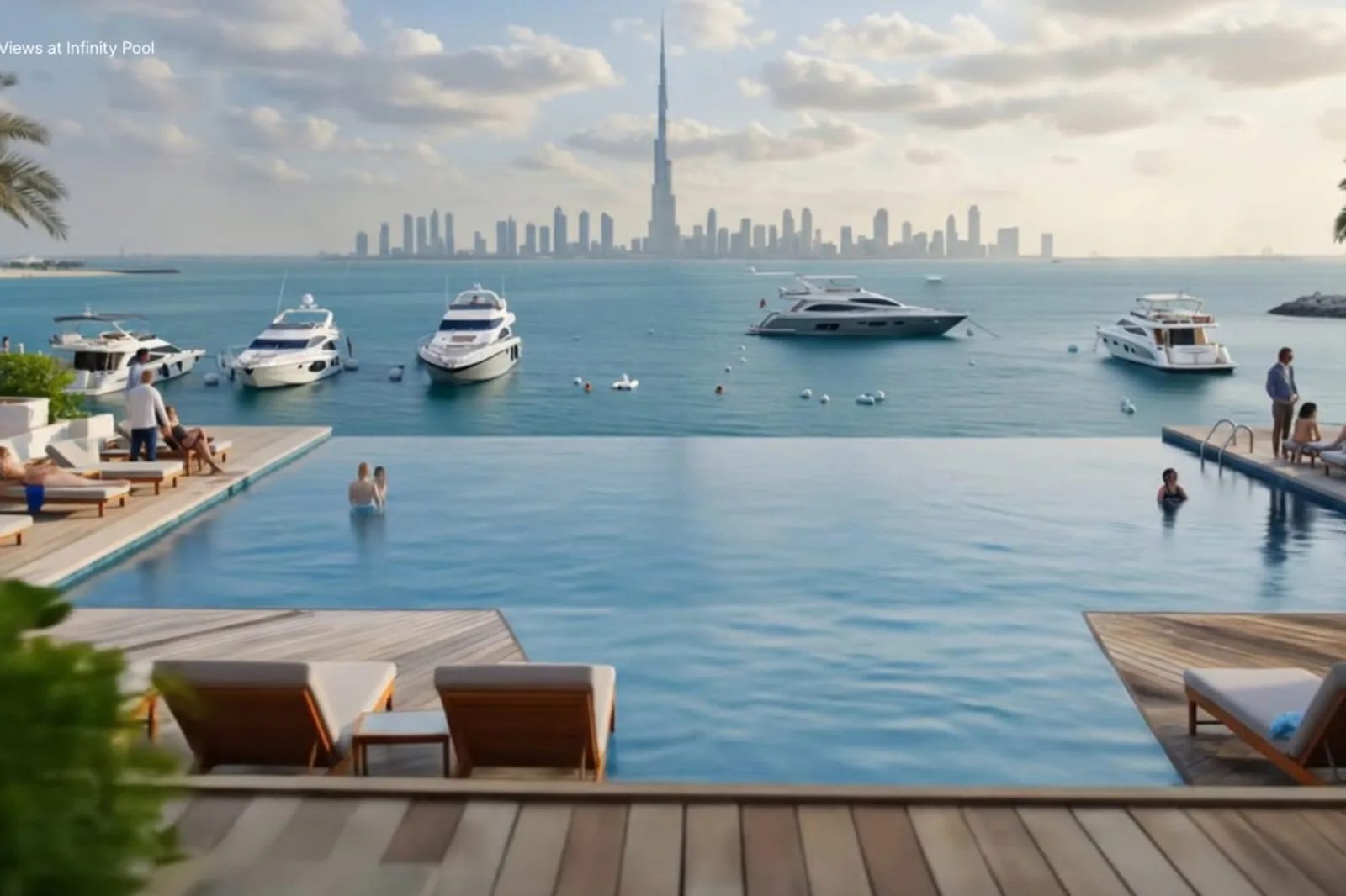 Blue Marina — Shakirov: la piscina e l'area esterna